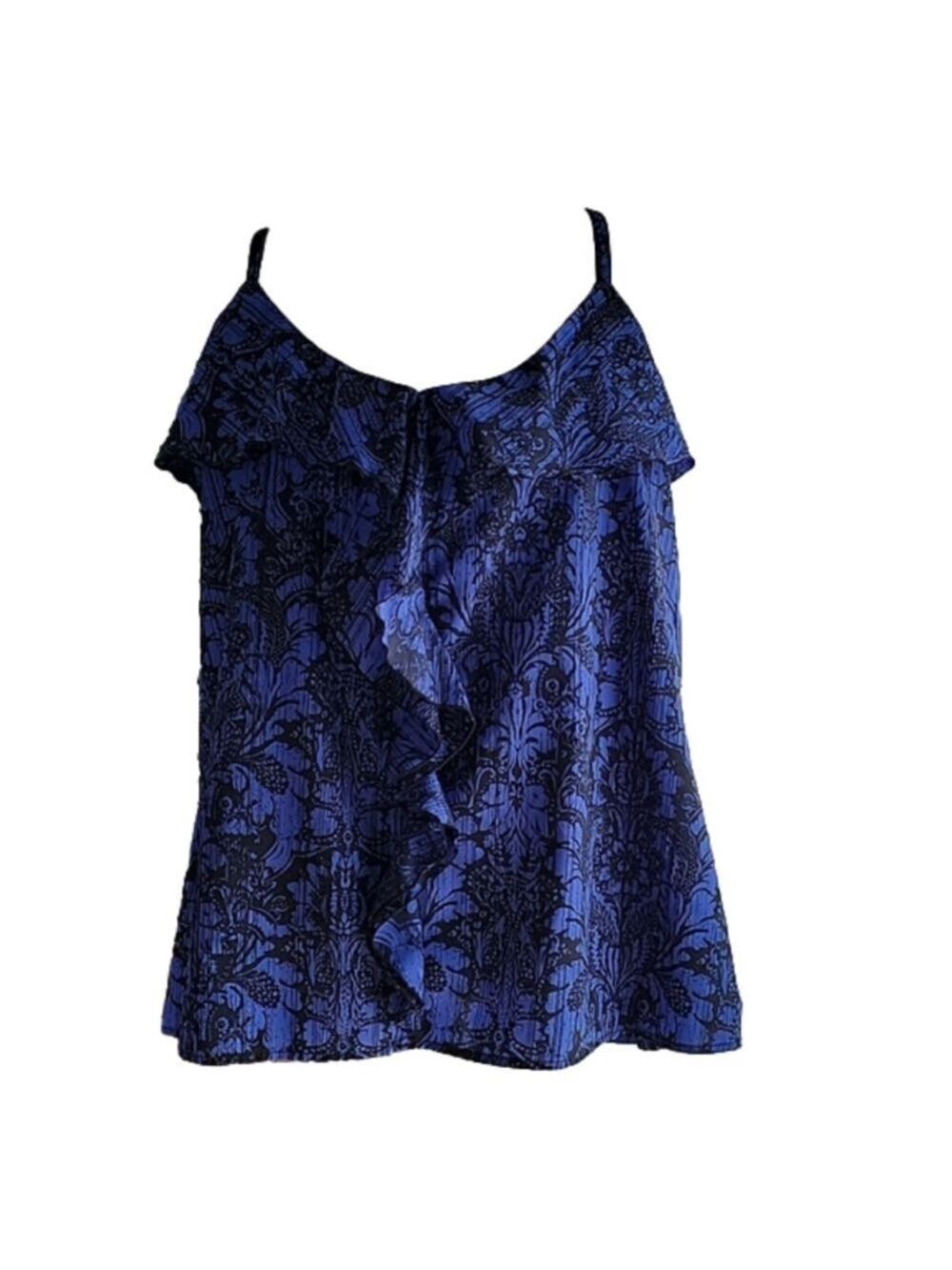 GAP Blue and Black Dressy Camisole Top Size XXL EUC